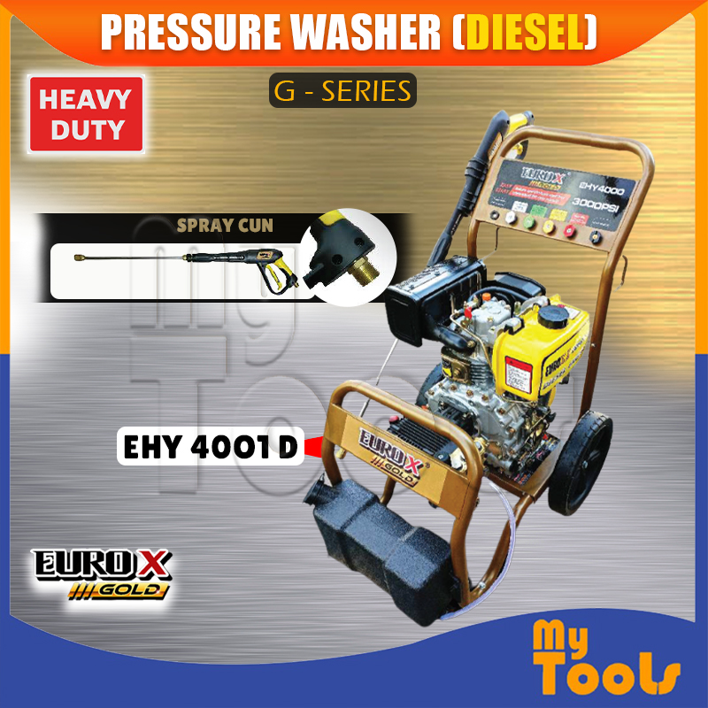 Mytools 6.7HP EuroX Heavy Duty Pressure Washer Series (Diesel) EHY ...