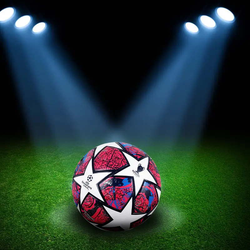 ภาพสินค้าฟุตบอลยูฟ่าแชมเปียนส์ลีก 2020 มาตรฐานเบอร์ บอลหนังเย็บ ลูกบอล PVC ฟุตบอลราคาถูกๆ รุ่น W2 Football จากร้าน Sin Sport บน Lazada ภาพที่ 6