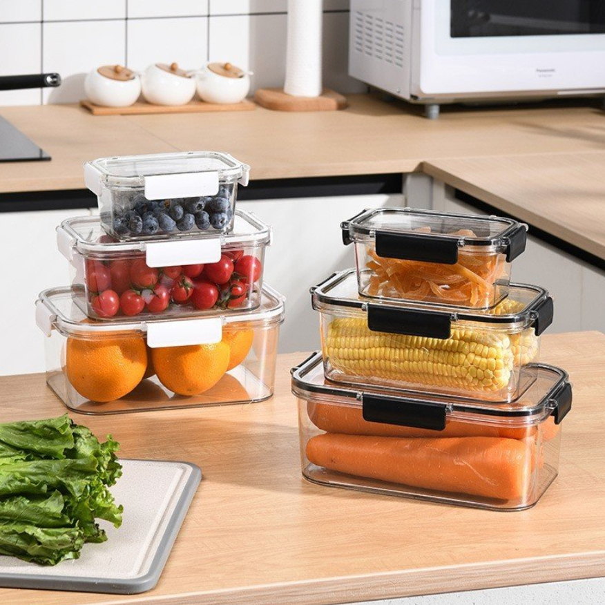 Set 3 hộp đựng thực phẩm trong suốt cao cấp ️ hộp đựng thực phẩm đa năng có nắp đậy