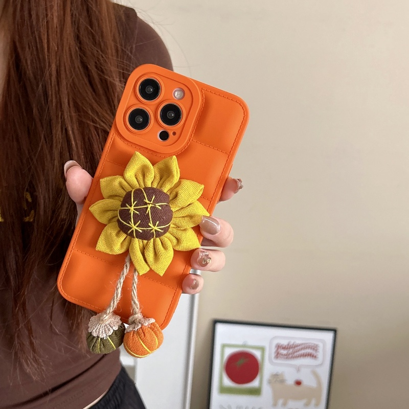 Olige%20Case%20For%20iPhone%207%208%2011%2012%2013%2014%2015%2016%20Pro%20Max%20X%20XR%20XS%20Max%207%208%2014%2015%2016%20Plus%2016E%20New%20autumn%20and%20winter%20down%20jacket%20with%203D%20sunflower%20phone%20case%20Phone%20Case%20Back%20Cover%20-%20Image%204