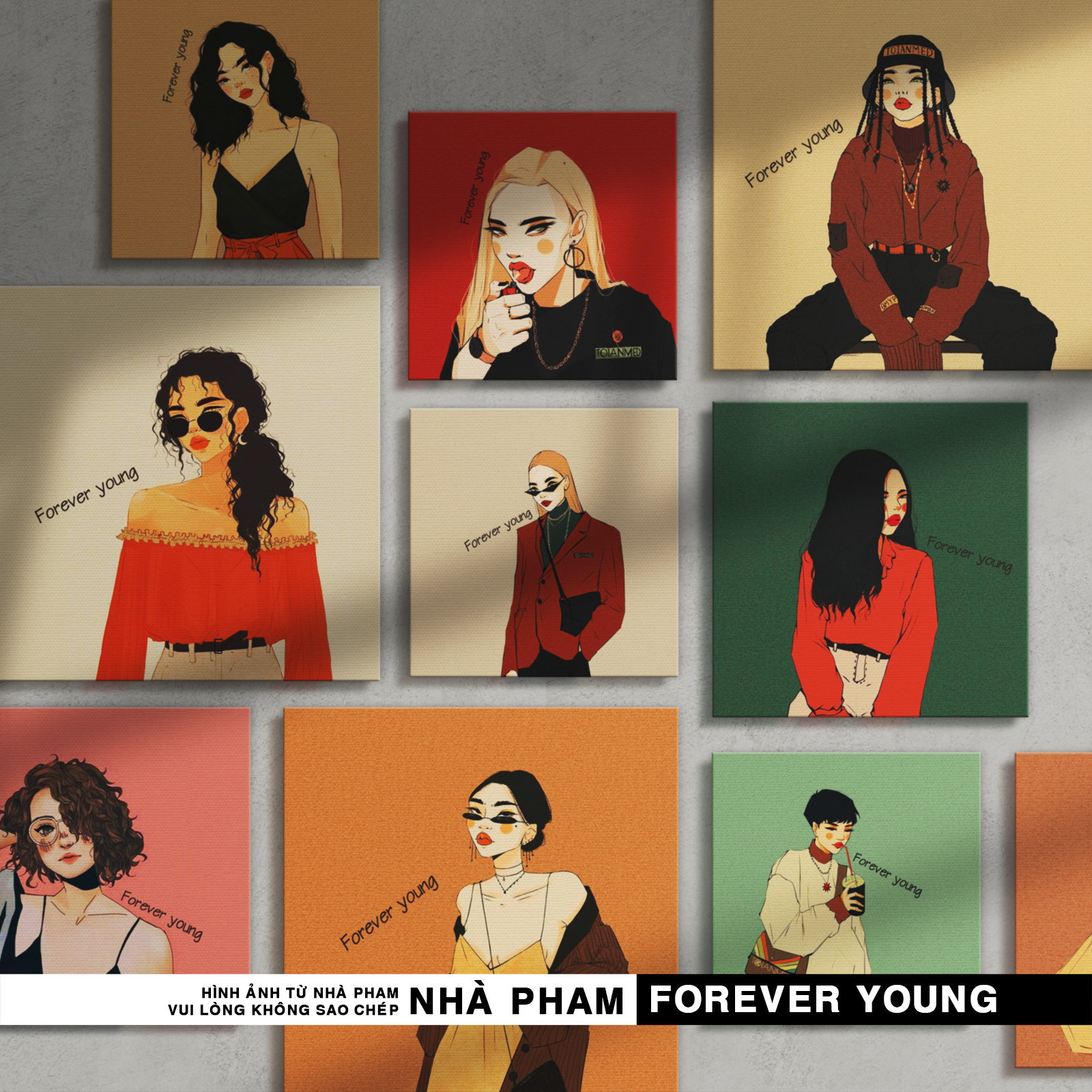 Tranh Canvas Treo Tường FOREVER YOUNG (No1-20)