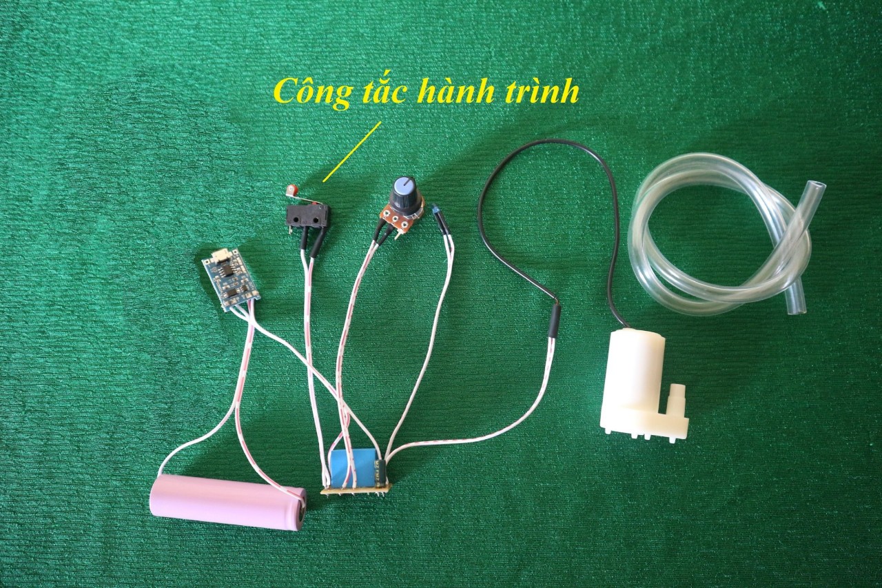 Combo Mạch Chế Bình Rót Ruou Tự Động 3v7 Hàn Sẵn
