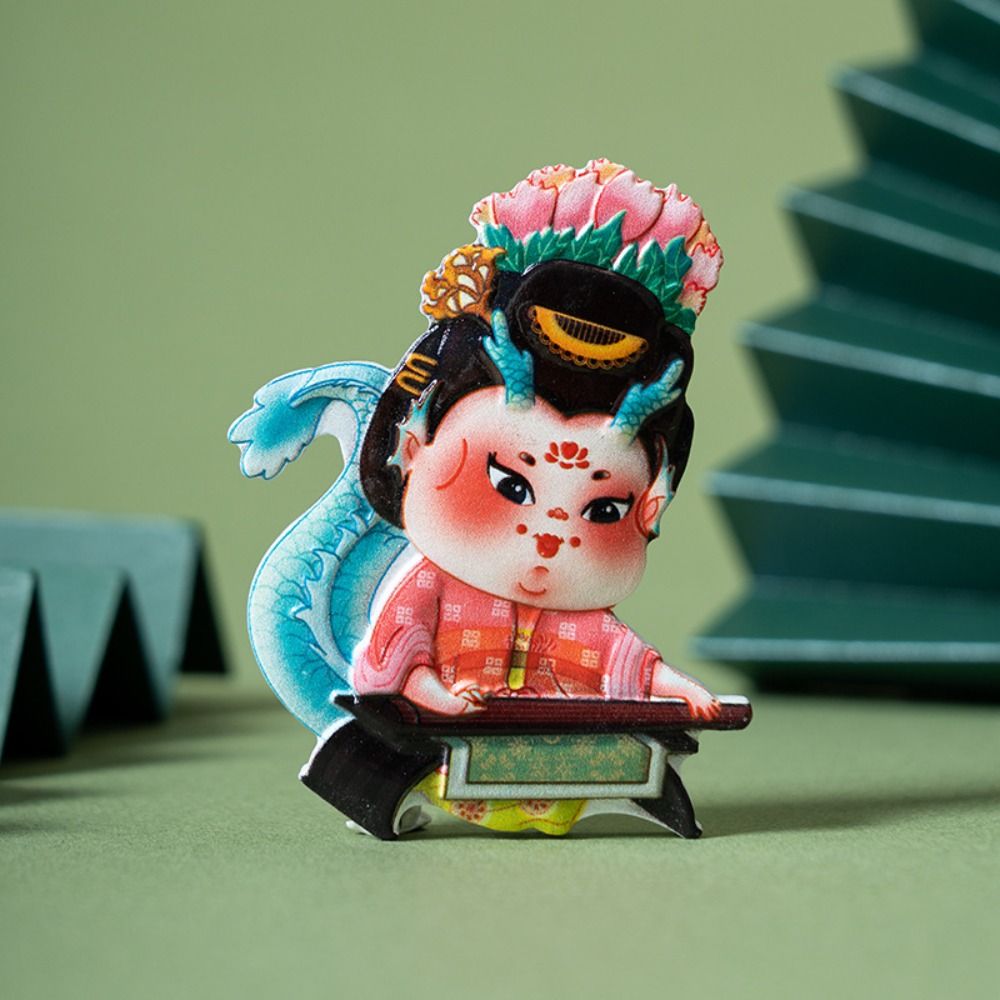 RUNNA Sáng Tạo Nam châm tủ lạnh 3D dễ thương Nhà Đường Miếng dán nam châm tủ lạnh Di động Phong cách Trung Quốc Miếng dán nam châm Trang trí nhà cửa