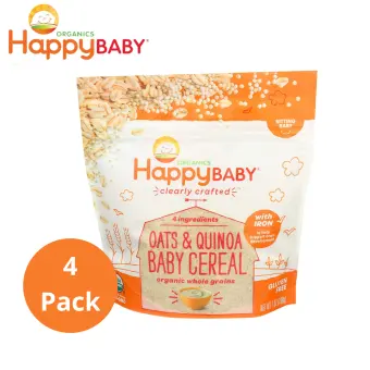 happy baby clearly crafted organic oatmeal baby cereal