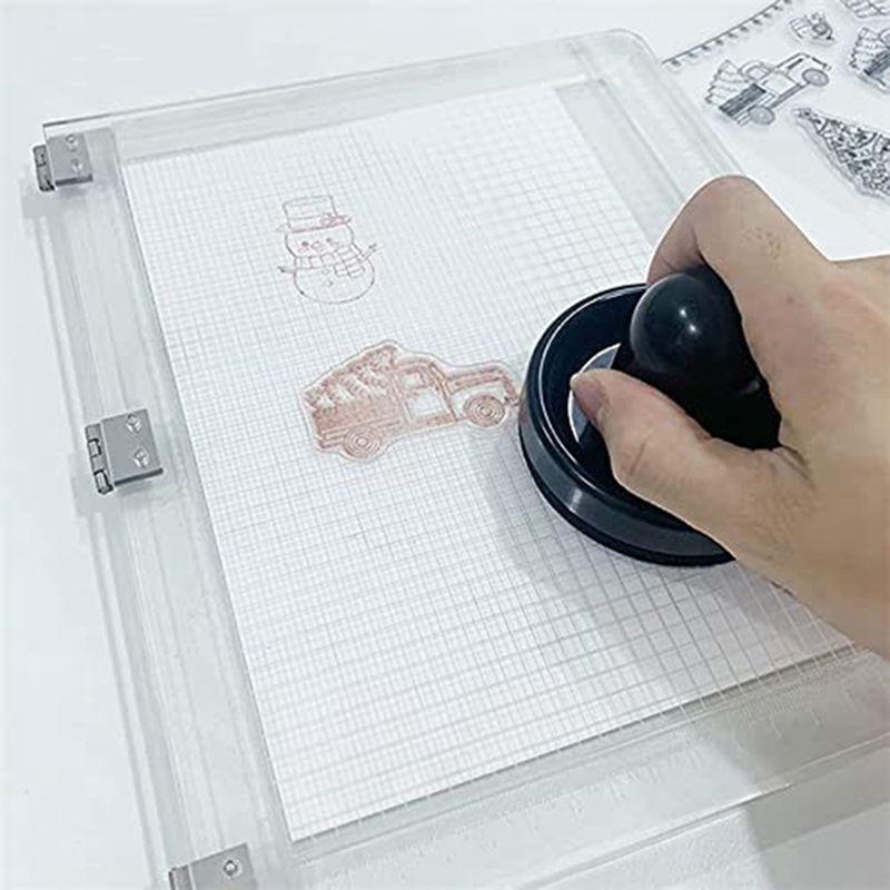 Stamping Tool,Rubber Stamp Pressure Tool,Stamping Blocks Press Tools for Card Making,Scrapbooking Craft,Arts