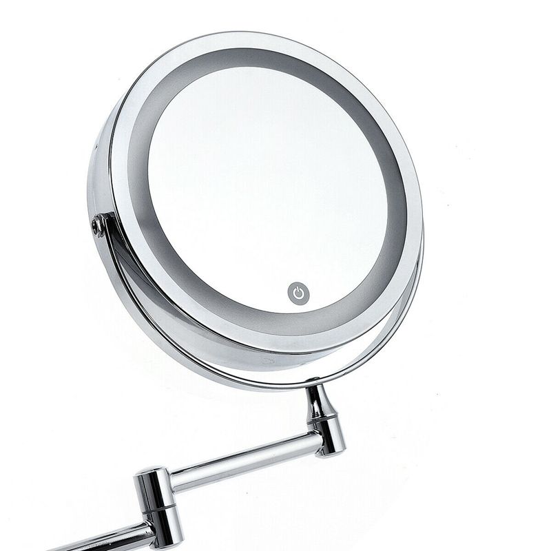 Led 10X Magnifying Makeup Shaving Vanity Mirror Bathroom Wall Mount 360°