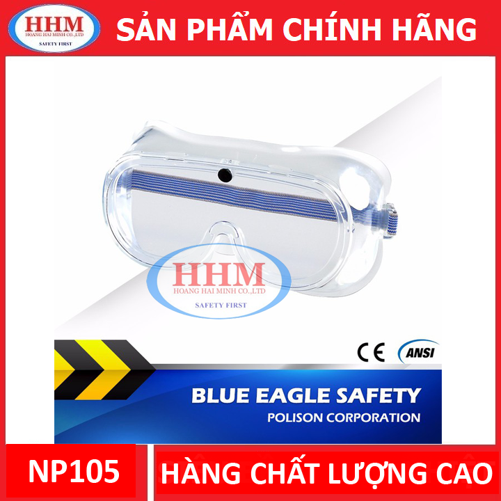 Kính chống bụi - chống hóa chất Blue Eagle NP105