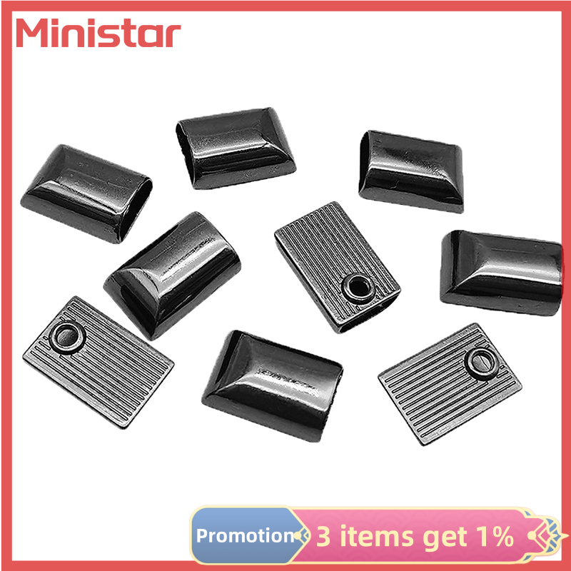 Ministar 10Pcs Metal Zipper Stopper Zipper Tail Clip Stop Tail Plug Head With Screw Diy Sewing Leather Hardware Craft