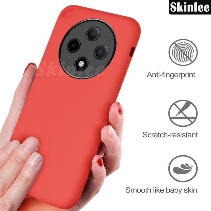 Phone case For OPPO F27 Pro Plus Back cover Soft Liquid Skin friendly Silicone Rubber Environmentally Cover For OPPO F27 Pro Cover cases.