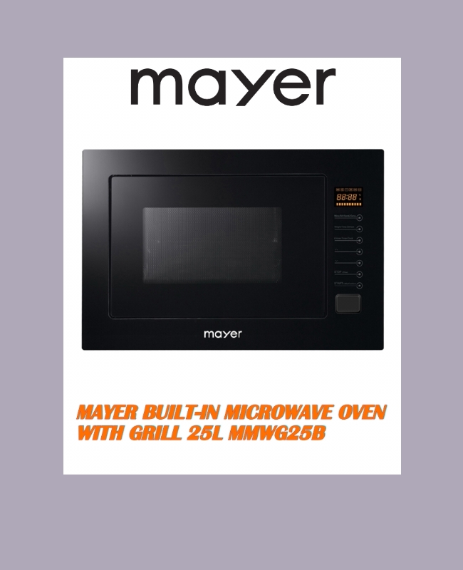 MAYER BUILTIN MICROWAVE OVEN WITH GRILL 25L MMWG25B Lazada Singapore