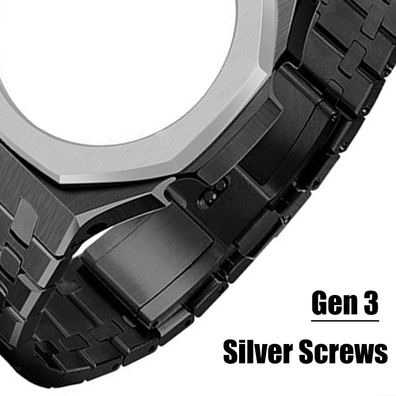 Gen5 gen4 ak mod kit for ga2100 gmas2100 metal bezel for g shock 4th generation stainless steel watch case strap for ga2110