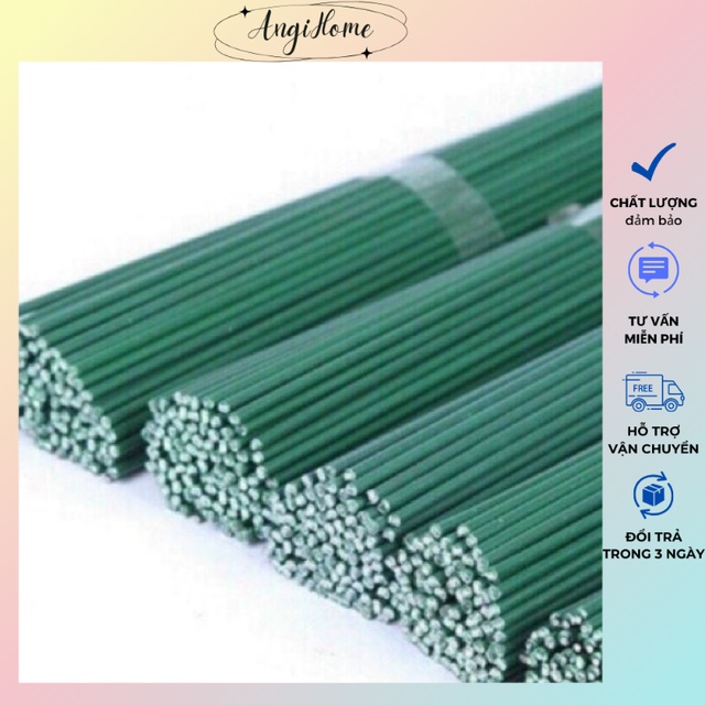 Cành kẽm 2mm, set 20 cành, làm hoa handmade nhiều cỡ angihome