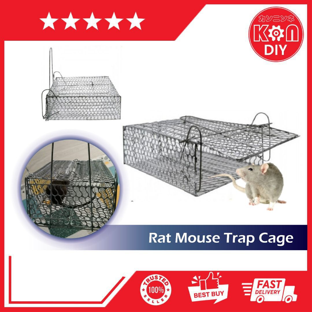 Rat Mouse Trap Cage Metal / Snap Mouse Animal Catcher / Rumah Perangkap