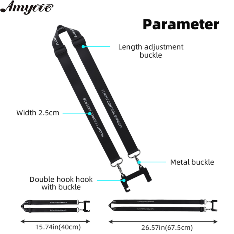 Neck Lanyard Strap Remote Controller Accessories With Adjustable Buckle Compatible For DJI MINI 3/4 PRO/Air 3/RC-N2 Controller