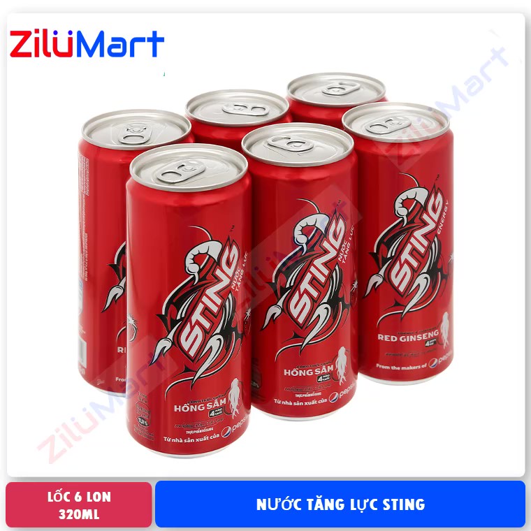 Strawberry flavored drink 6 cans 320ml