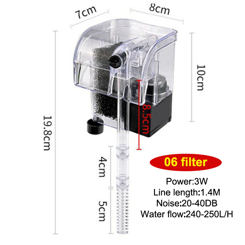 Gallery Detail: 3 In 1 Small Aquarium Filter Tank Filter Suspension Oxygen