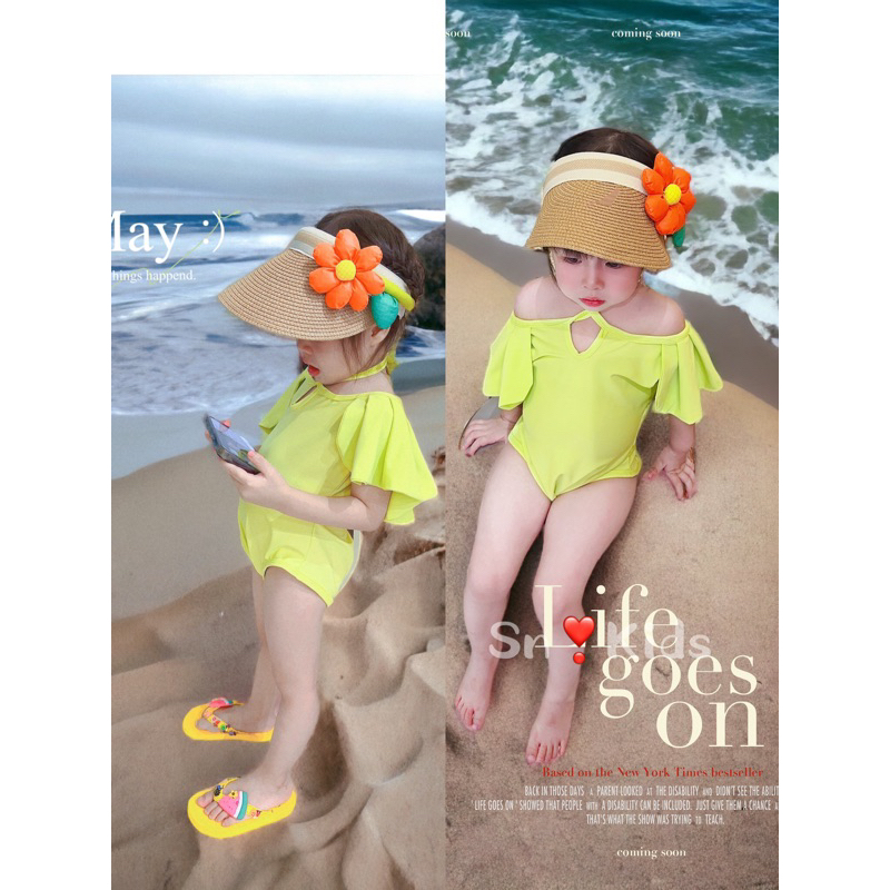 Bikini liền cánh tiên cho bé gái