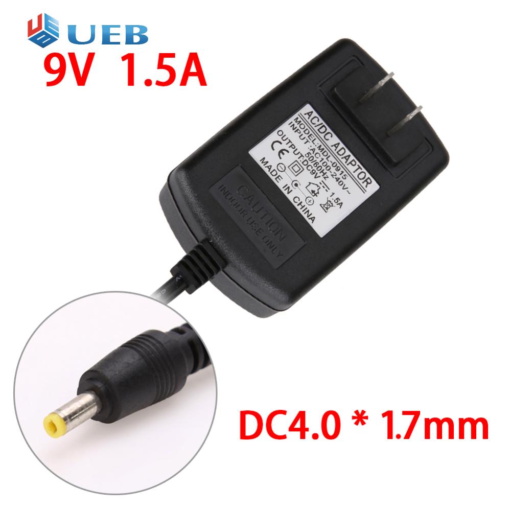 Ac to dc 4.0mmx1.7mm 9v 1.5a switching power supply adapter