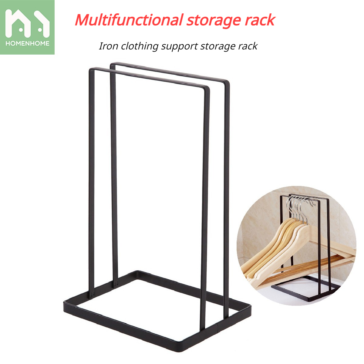 Homenhome Home Clothes Hanger Stacker Holder Rack Storage Organizer Shelf clothes rack