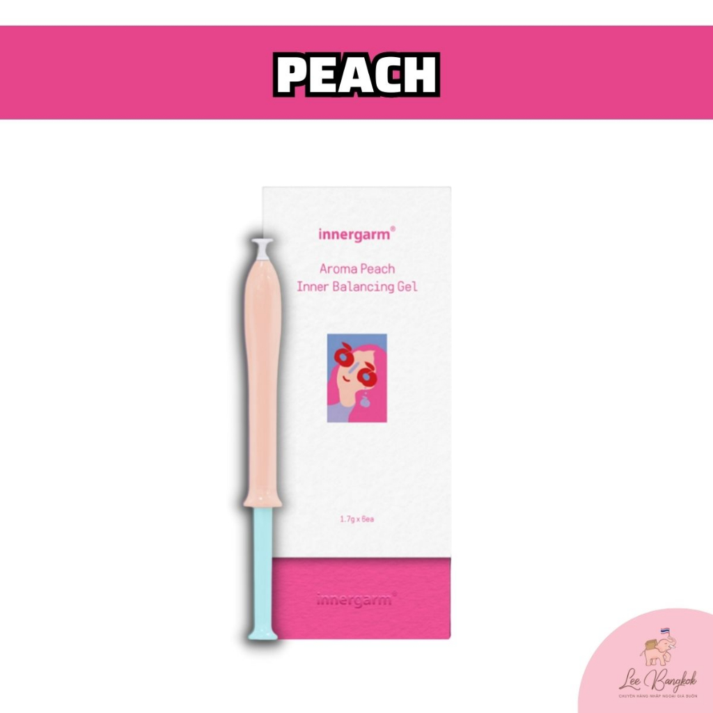 Ống Gel Dưỡng Ẩm Cân Bằng Vùng Kín Inner Garm Aroma Peach, Lavender Inner Vegan Moisturizing Gel