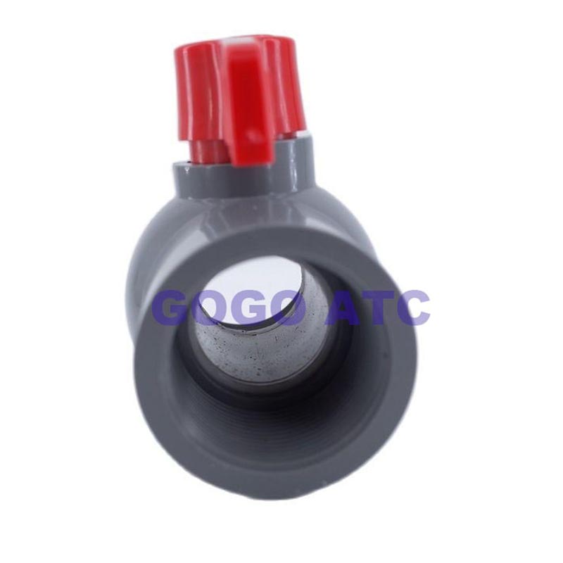 Upvc Straight Mouth Valve Pvc Inner Wire Valve Dn 15-65 Mm One-Piece Water Plastic Socket Anti-Aging. 