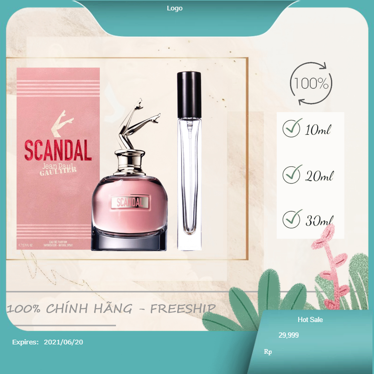 Nước hoa chiết 10ml Jean Paul Gaultier Scandal EDP for women
