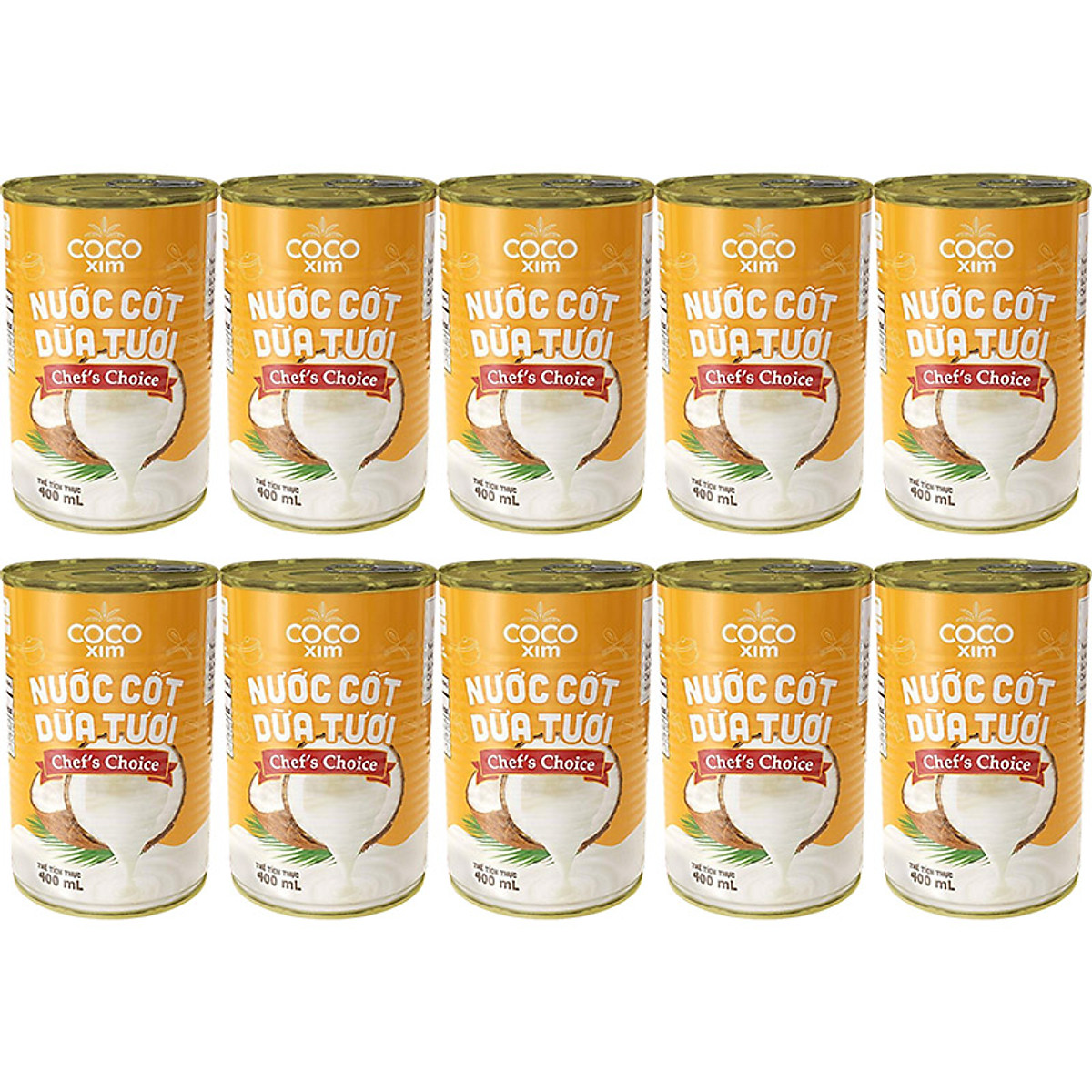 Lon nước cốt dừa tươi Cocoxim Chef's Choice 400ml