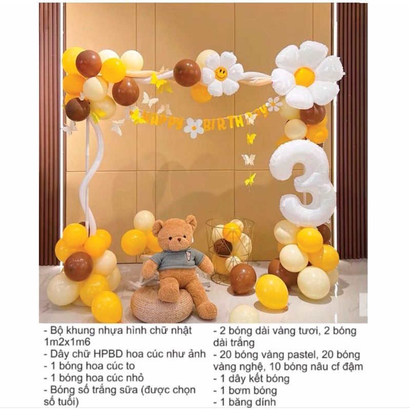Sét bóng kèm trụ chữ nhật