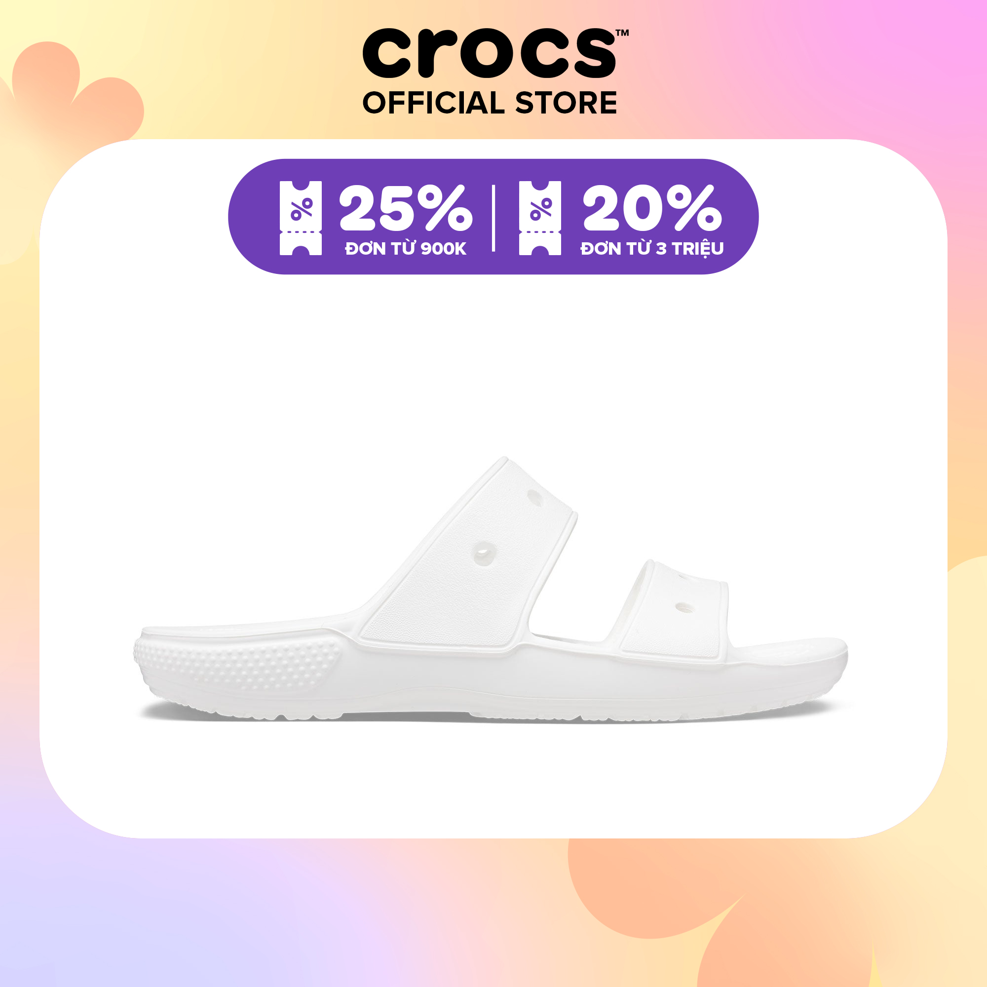 Dép Unisex Crocs Classic - 206761-100