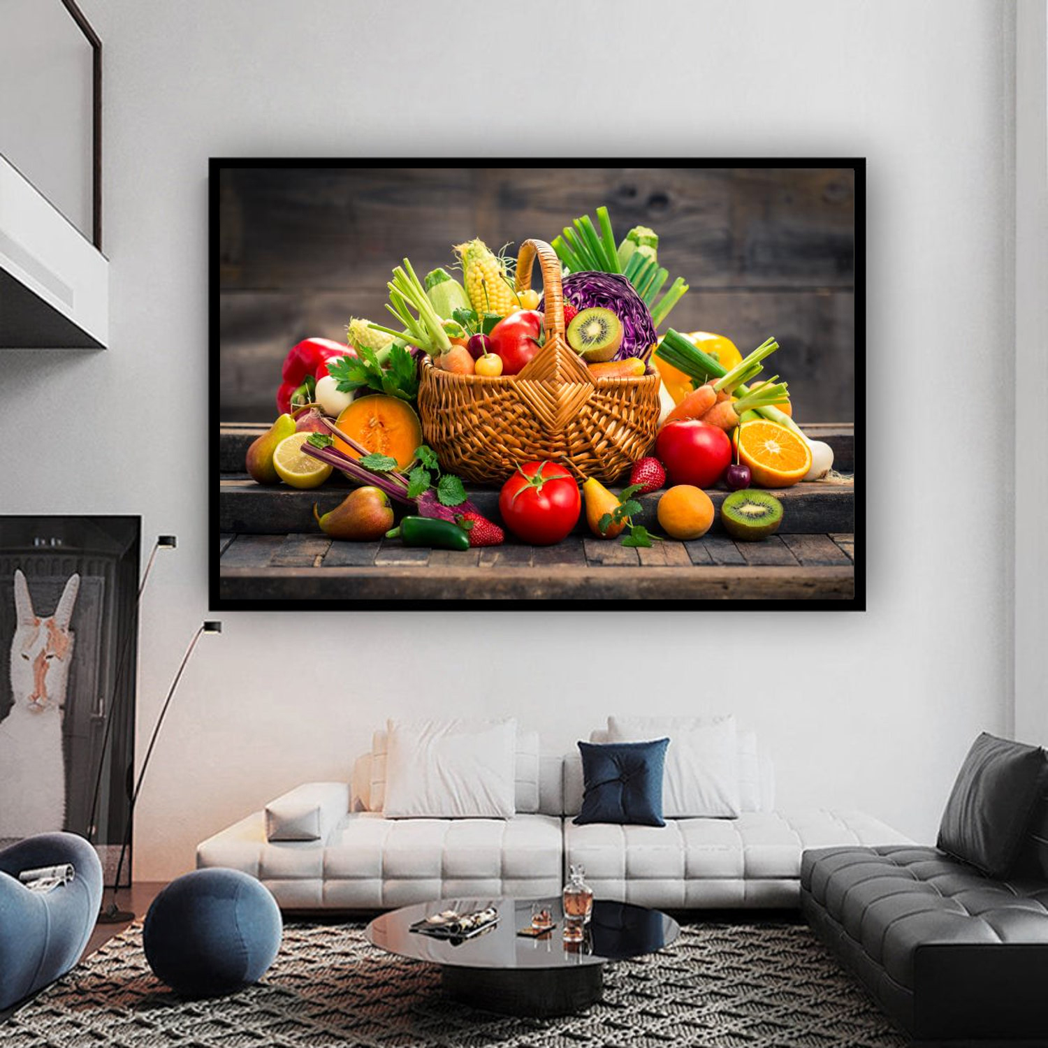 modern fruit wall art