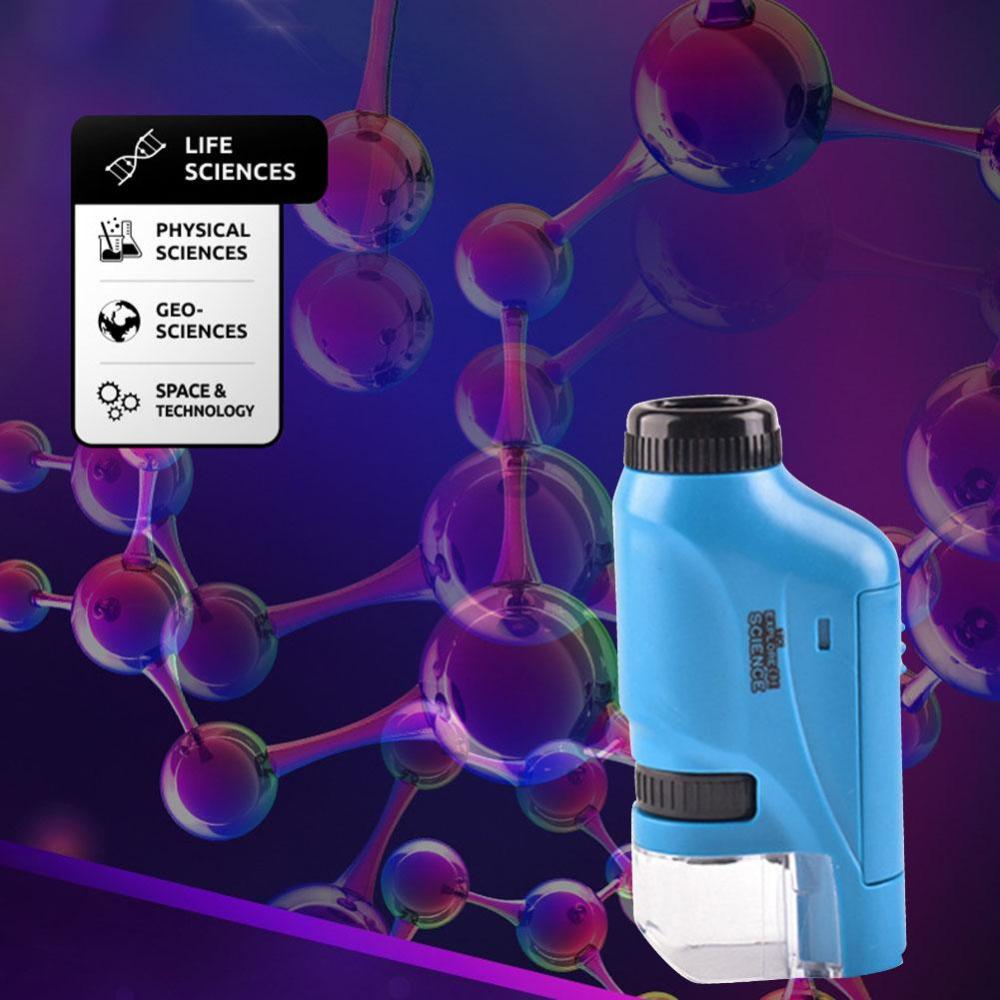 [NEW] Handheld Pocket Microscope Battery Powered Educational Science Microscope Biological Microscope Kit Outdoor Children Toy