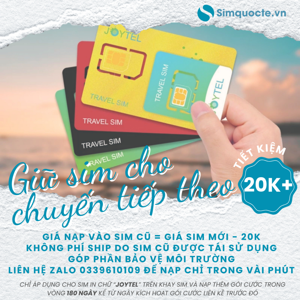 [GÓI TIẾT KIỆM] Sim du lịch Nhật Bản tốc độ cao 4G HÃNG JOYTEL