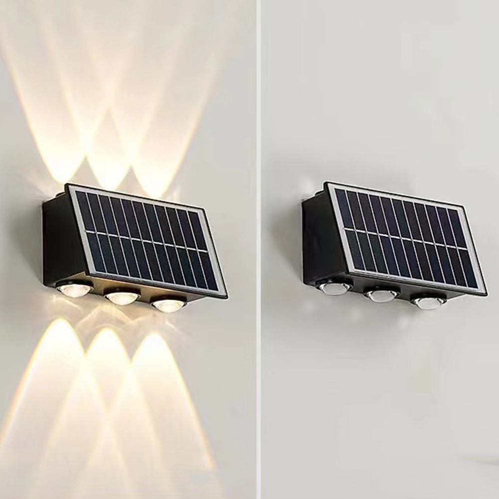 LED Outdoor Spot Rust Proof Solar Powered Fence Lights Wear Resist Sensor Sunlight for Decorating Garden Fences. 