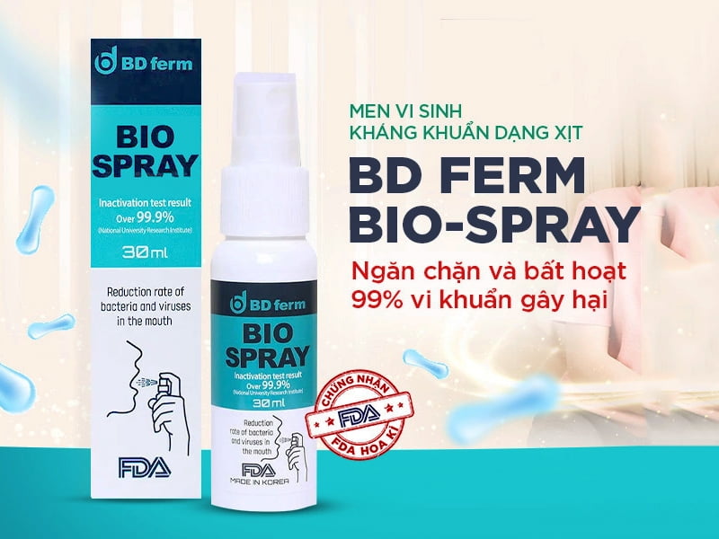 Xịt Họng Sinh Học BD Ferm Bio Spray 30ml Hàn Quốc