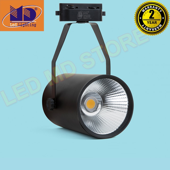 Đèn Led Rọi Ray COB vỏ đen ánh sáng vàng  12W - MD68