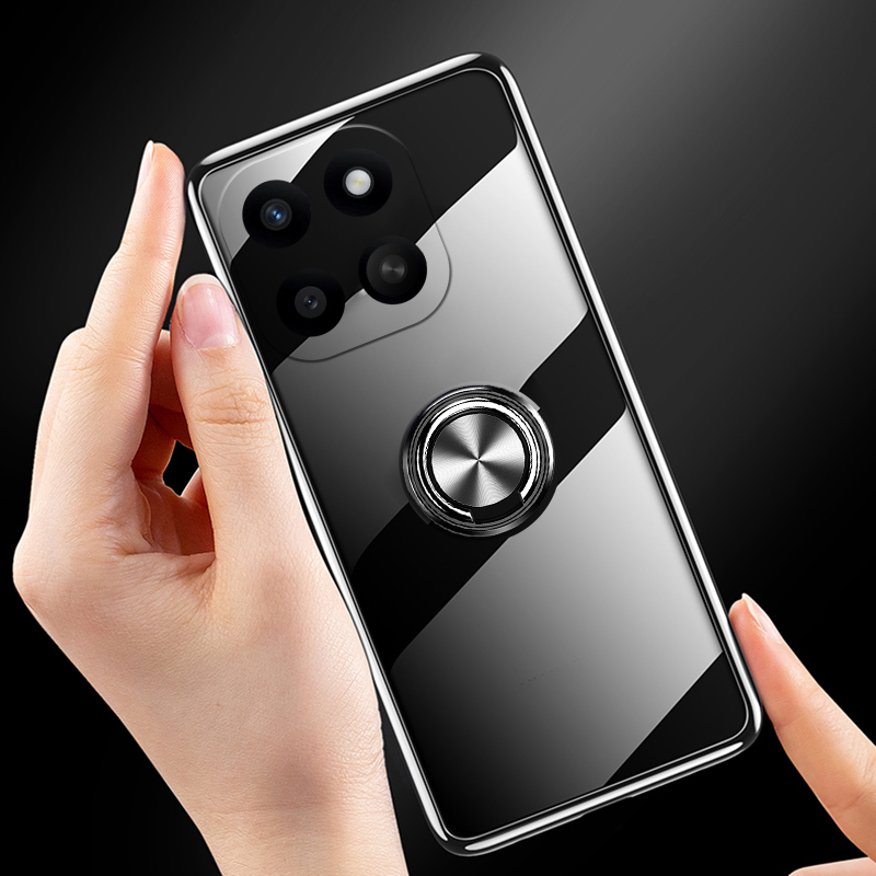 Phone%20case%20Honor%20X6C%20Soft%20Clear%20Transparent%20Car%20Adsorb%20Ultrathin%20Holder%20Ring%20Back%20Cover%20Honor%20X6C%204G%20Case%20-%20Image%205