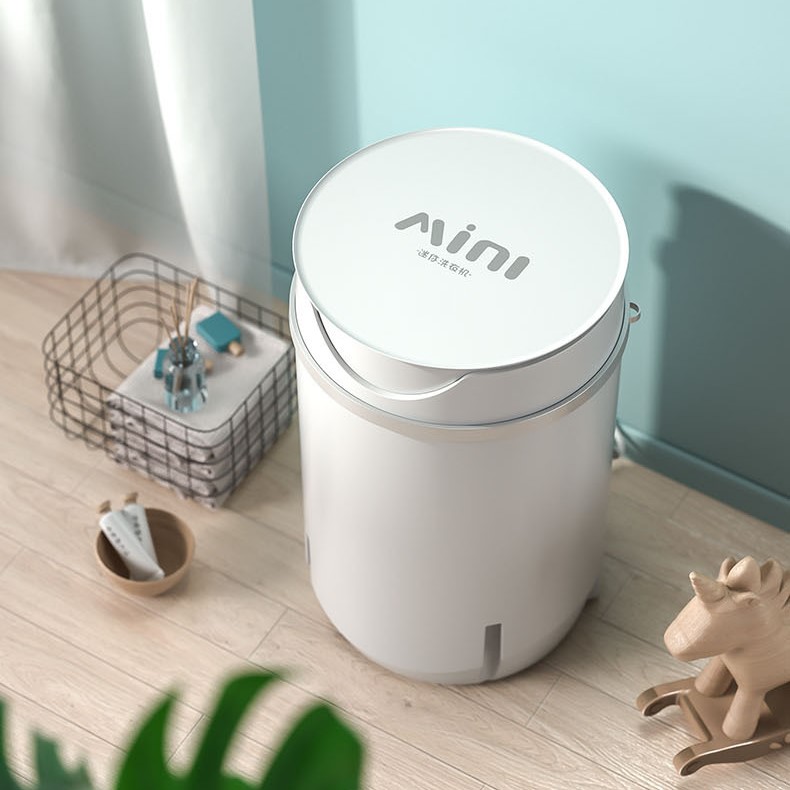 Máy giặt mini tự động tiện lợi, Máy giặt mini cho bé cao cấp, khử khuẩn bằng tia UV, máy giặt sấy cho gia đình