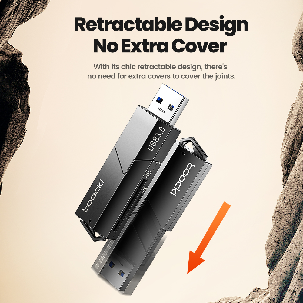 Toocki Đầu đọc thẻ USB3.0 Để SD Micro SD thẻ nhớ TF Adapter Cho PC phụ kiện máy tính xách tay Đa Thông Minh Cardreader Đầu đọc thẻ