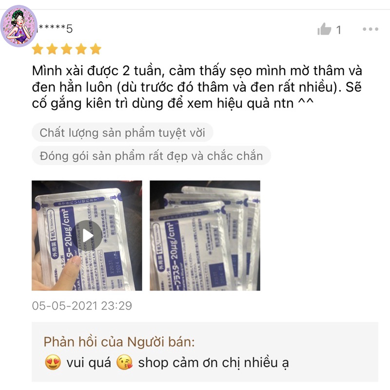 Miếng dán ép sẹo lồi ECLAR PLASTER (HISAMITSU Nhật bản)