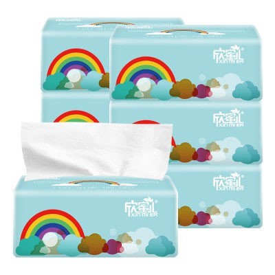 [FREE SHIP] 1 THÙNG ( 30 GÓI) GIẤY ĂN CẦU VỒNG CAO CẤP XINMIE