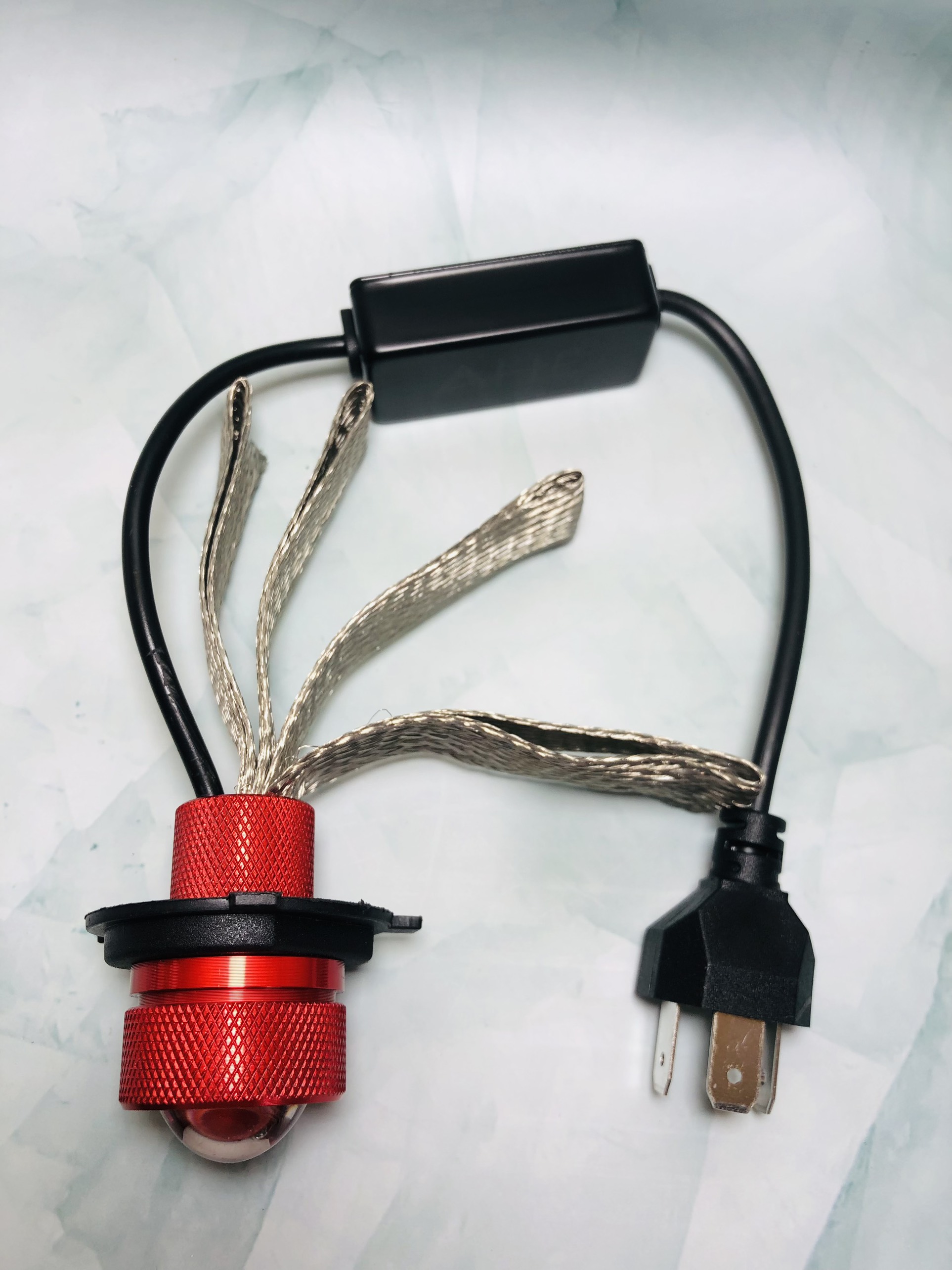 Đèn Pha Led Bi Cầu Mini Mẫu Ruby 2 Chế Độ Cos Vàng Pha Trắng