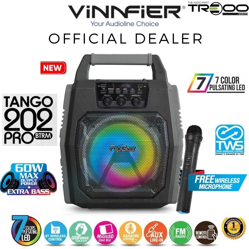 Vinnfier FlipGear Tango 202 PRO BTRM Wireless Bluetooth Portable ...