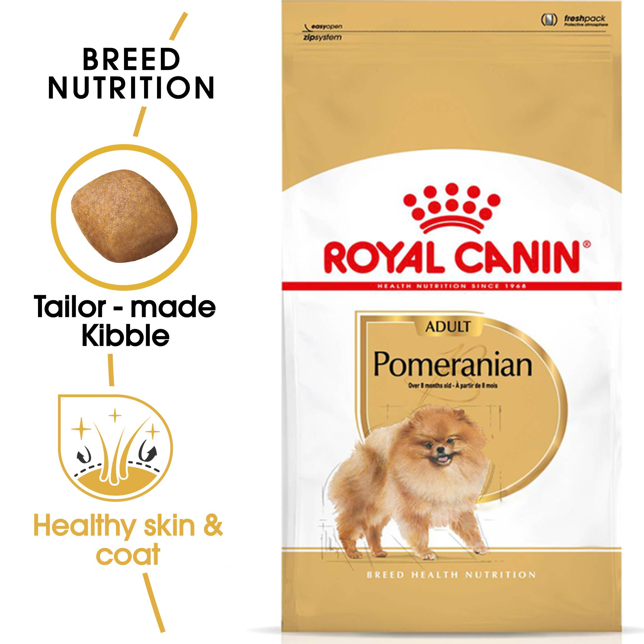 Royal Canin Breed Health Nutrition Pomeranian Adult Dry Dog Food | Lazada