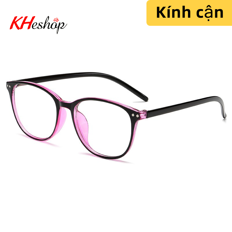 Kính Cận Thị Học Sinh có sẵn độ màn lọc ánh sáng xanh bảo vệ mắt mã Y6008 đủ độ từ -0.00 tới -6.00 độ - kheshop