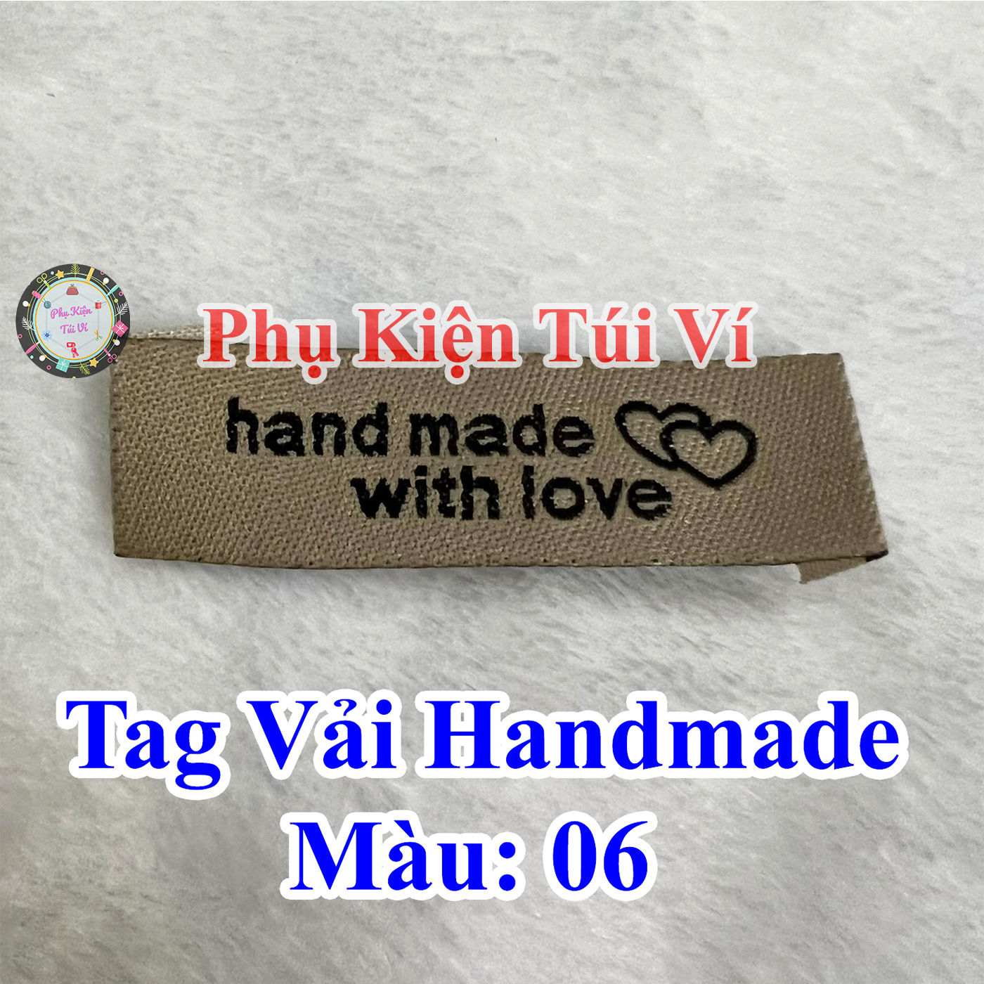 Tag vải handmade 4k/ cái