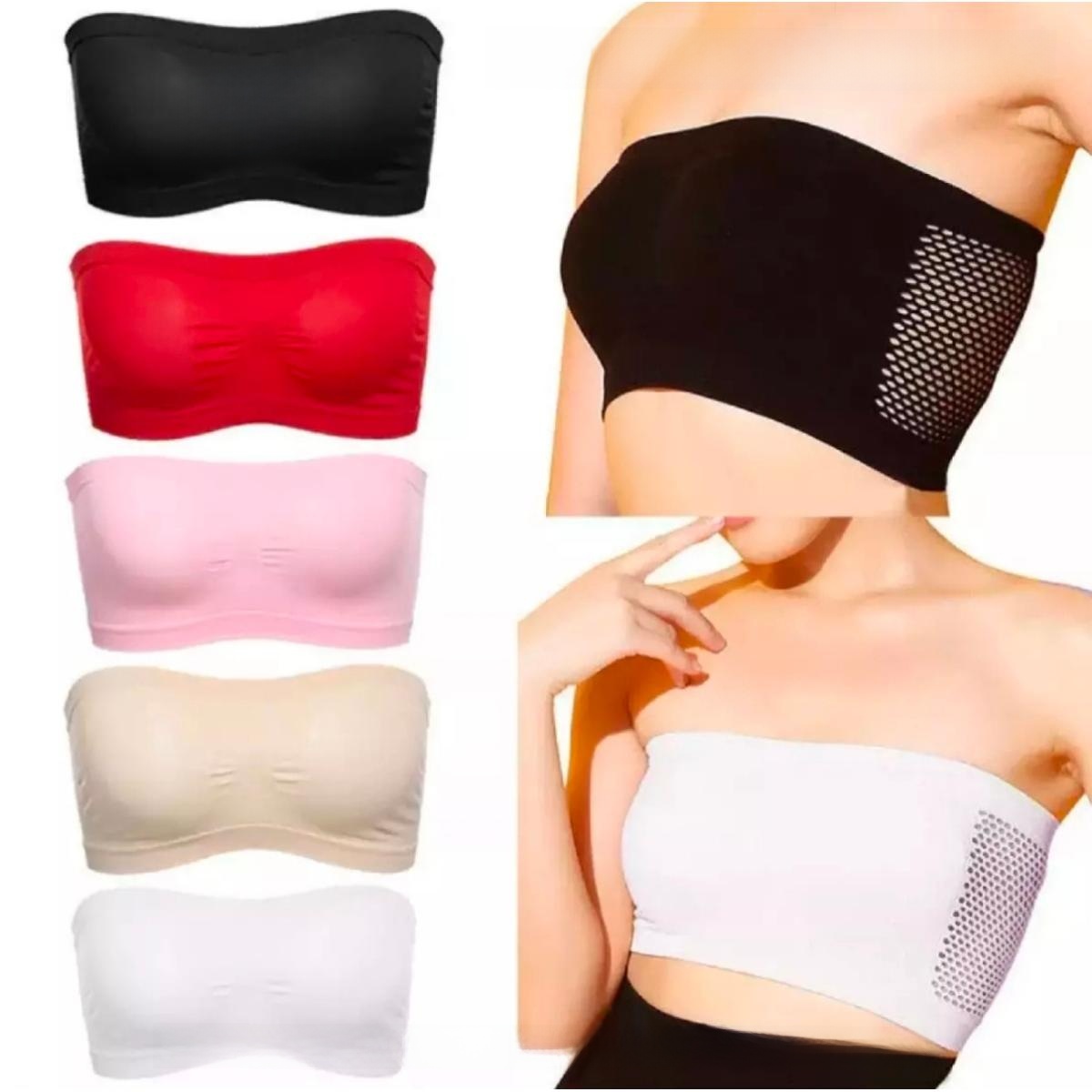 Imported Fashionable and trendy design cotton tube bra -One Piece