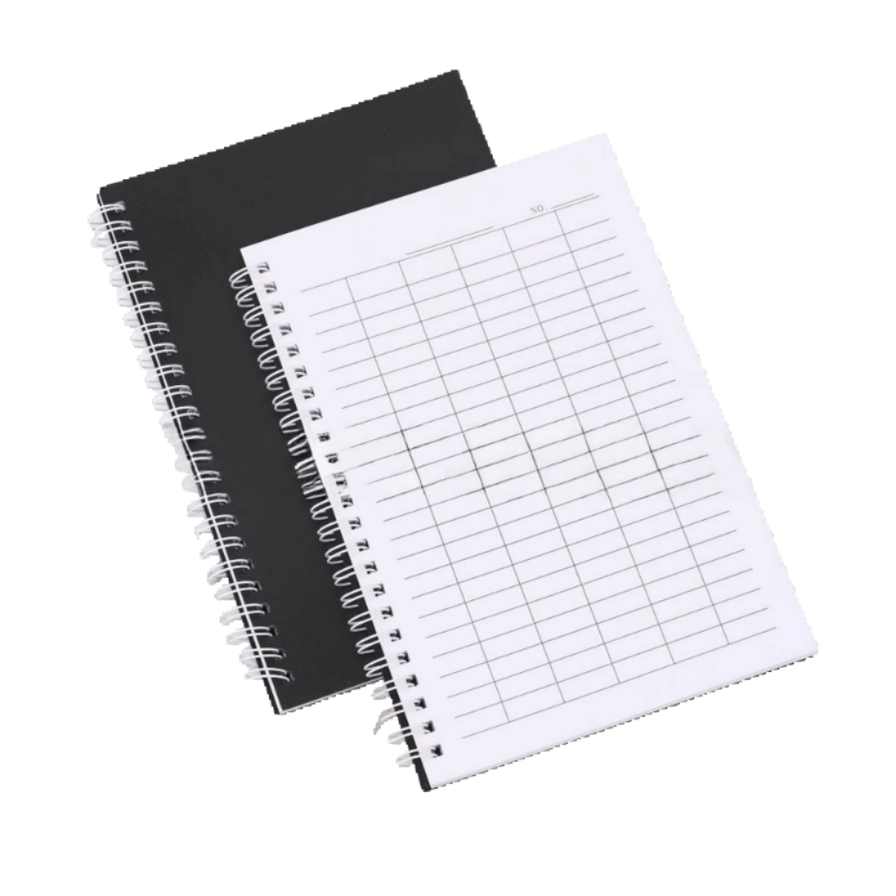 Monthly Revenue Sturdy Cover Spiral Bound Notebook Blank Grid ...