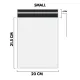 WHITE Shipping Bag Poly Mailer Flyers Upto 500 Bags [20cm x 21.5cm+4cm - SMALL] Courier Bags With Self-Seal Adhesive Strip Storage Daraz Bags Plastic Poly Envelope Mailer Bag Postal Safe Mailing Bags - 10 Bags, 25 Bags, 100 Bags, 500 Bags Available. 