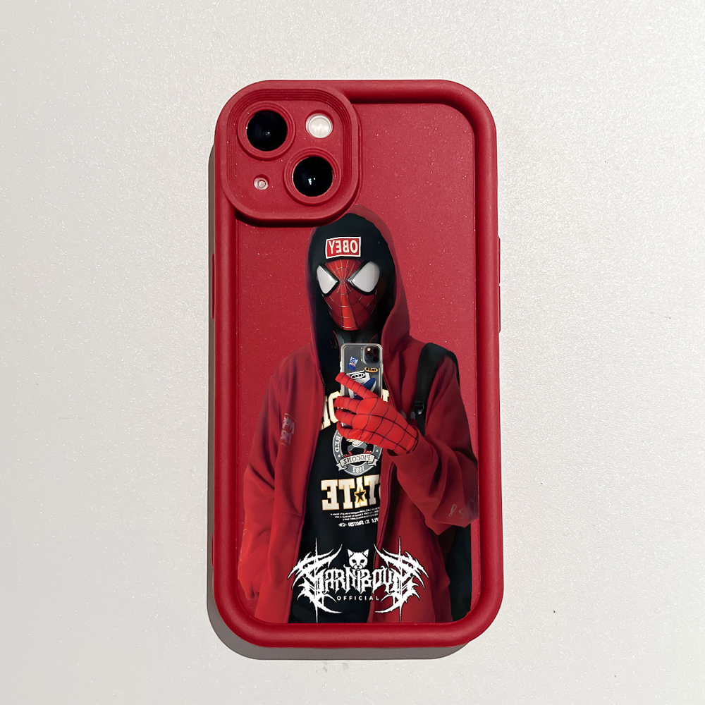 Hotinga for Infinix Note 50 4G Note 50 Pro 4G Back Cover Trendy Spider Man Pattern Case Ladder Soft Rubber Mobile Phone Cover. 