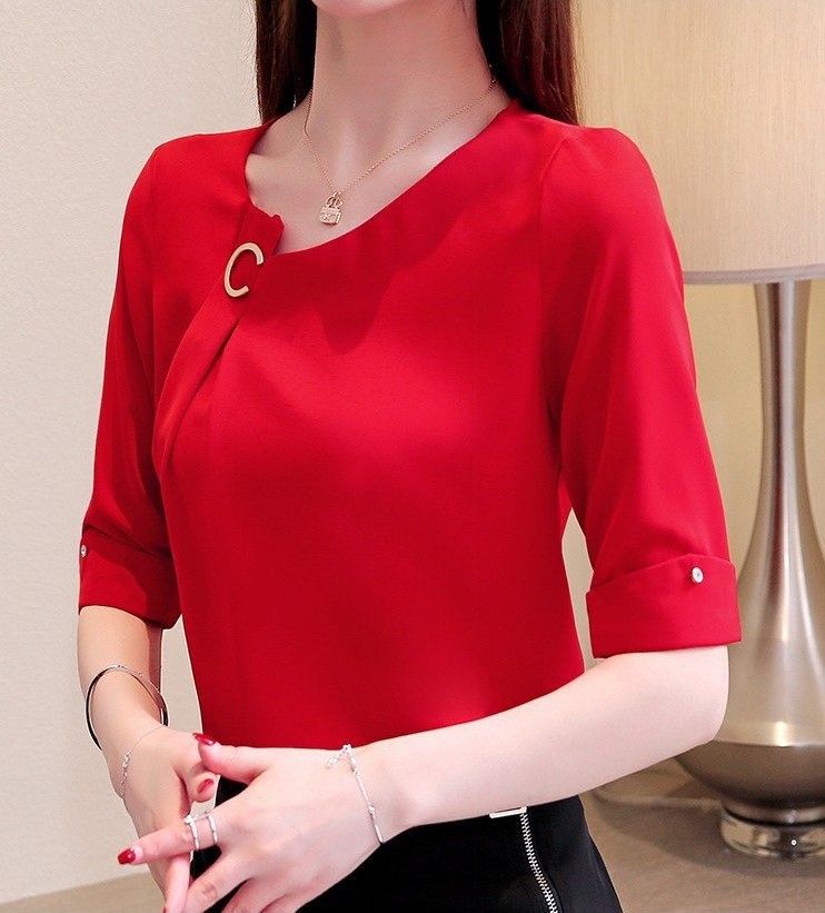 [HCM]ÁO KIỂU TAY LỠ CỔ CÁCH ĐIỆU
